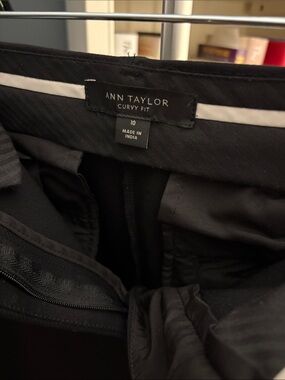 Ann Taylor Black Curvy Fit Trousers